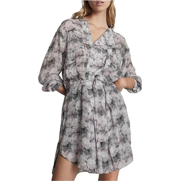 Reiss Dresses & Skirts - REISS ALICE CIRCLE PRINTED SHIRT DRESS PINK
PRINT